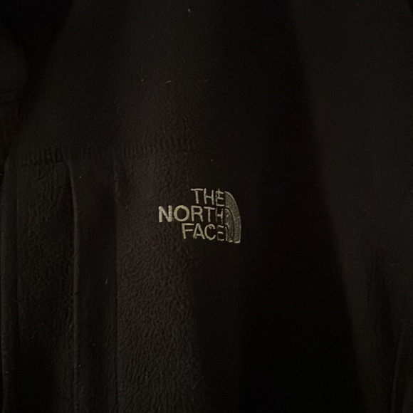 North Face Fleece Full Zip Up- Black -Size L - Picture 3 of 4